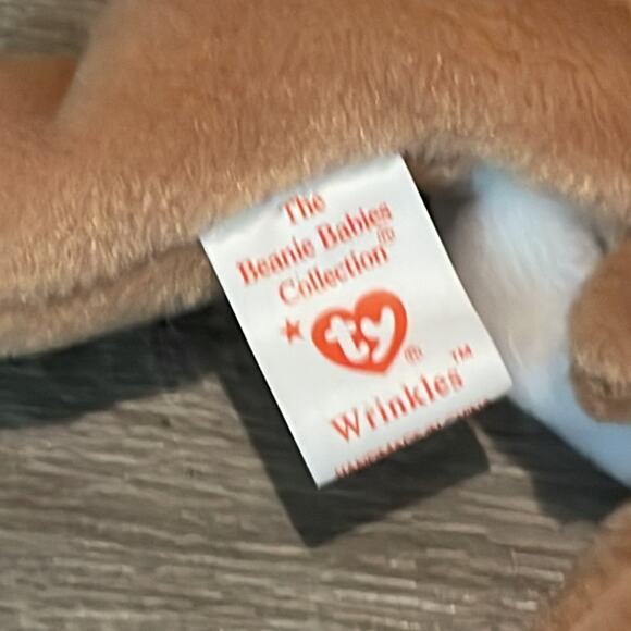 Wrinkles TY beanie baby with P.V.C. Pellets - Picture 4 of 7